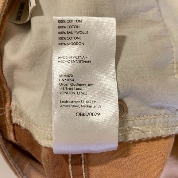 Urban Outfitters BDG Skater Girl Denim in Seamed Sand Jean Shorts SIze 24 - Picture 9 of 15